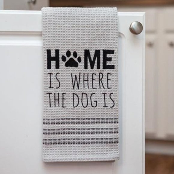 Other - NWT Home Is Where Dog Is Waffle Towel